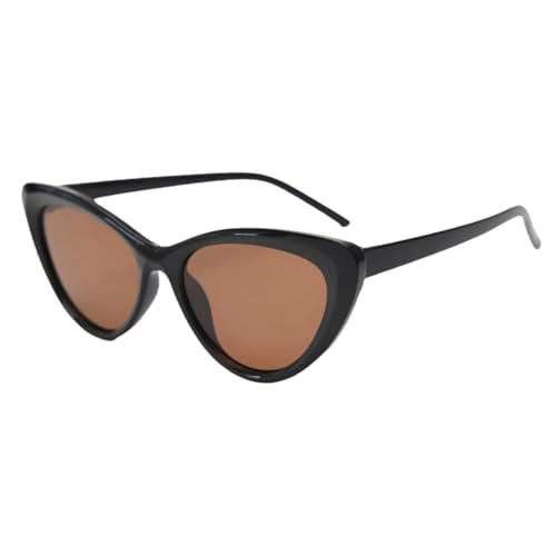 MUTYNE Cat-Eye-Sonnenbrille für Damen, ultraleichte Sonnenbrille für Herren, Retro-Stil, männlich, Braun, Grün, Schwarz mit Braun, Einheitsgröße von MUTYNE