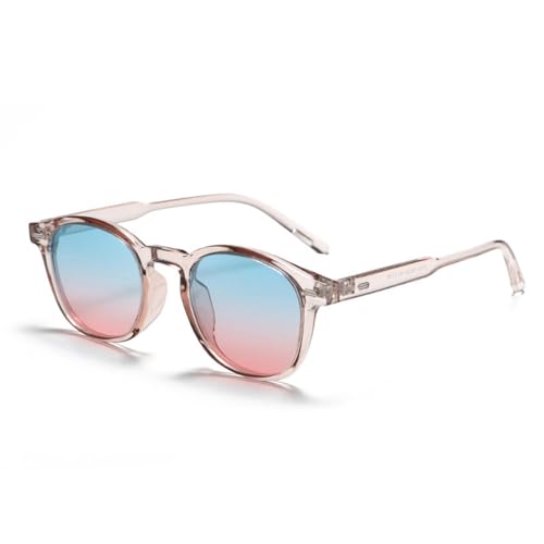 MUTYNE Damen-Sonnenbrille mit rundem Rahmen, polychrom, modisch, Retro, Damenbrille, Fahren, C03, Pink, Einheitsgröße von MUTYNE