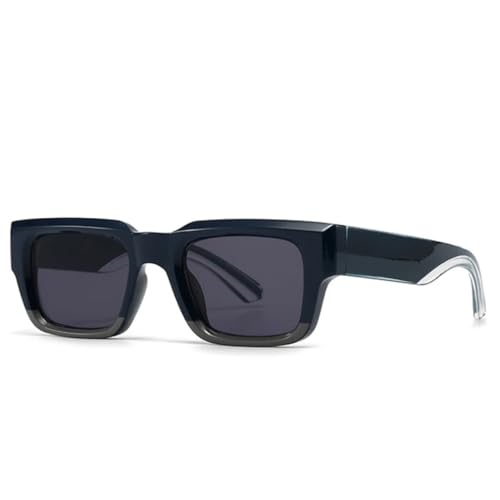 MUTYNE Fashion Square Gradient Sonnenbrille Herren Punk Wide Legs Eyewear Shades UV400 Retro Damen (Dunkelgrün Grau) von MUTYNE