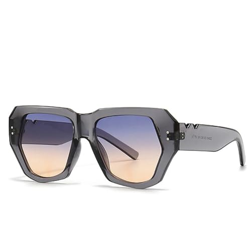 MUTYNE Genietete Sonnenbrille Fashion Street Shot Retro Sonnenbrille Uv400,4,Einheitsgröße von MUTYNE