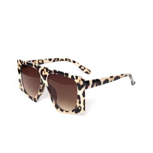 MUTYNE Leoparden-Sonnenbrille für Damen, sexy, übergroße Sonnenbrille für Herren, UV400, Farbverlauf, Steampunk-Brille, 5 von MUTYNE
