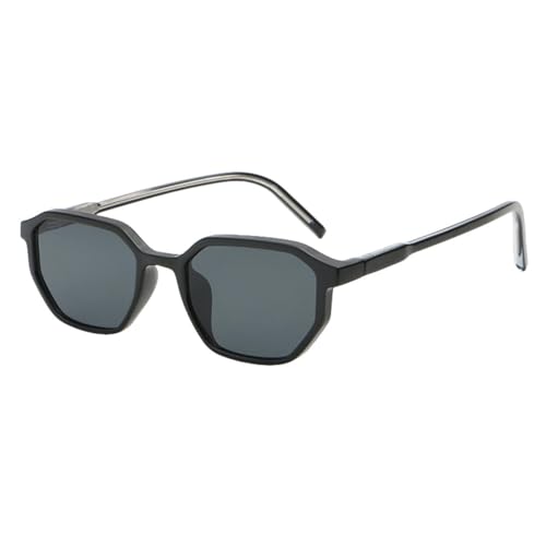 MUTYNE Polygon-Sonnenbrille für Herren, UV400-Acetat, quadratische Sonnenbrille für Damen, Grün, Schwarz, Braun, Schwarz, Einheitsgröße von MUTYNE