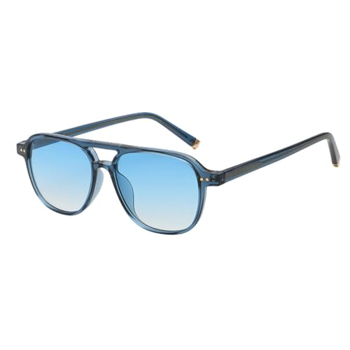 MUTYNE Quadratische Sonnenbrille für Herren, Braun, Grün, Retro-Sonnenbrille für Damen, UV400, Acetat-Zubehör, Damen, Blau, Einheitsgröße von MUTYNE