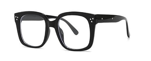 MUTYNE Retro-Sonnenbrille für Damen und Herren, klassische Mode, UV-Schutz (C1黑透明) von MUTYNE