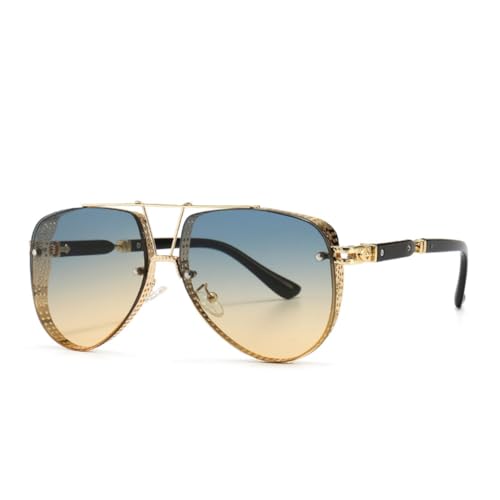 MUTYNE Runde Sonnenbrille für Damen und Herren, Retro-Klassiker, vielseitig einsetzbar, UV-Schutz (C5) von MUTYNE