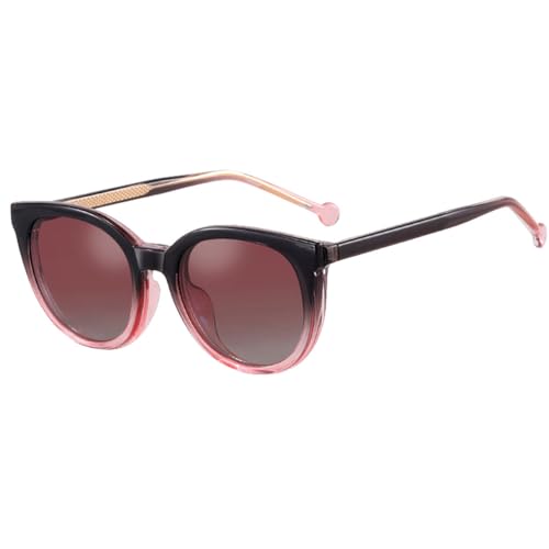 MUTYNE Sonnenbrille für Damen, Acetat, Cat-Eye-Sonnenbrille, Uv400, modisch, magnetisch, für den Sommer, grau-rosa Rahmen, Einheitsgröße von MUTYNE