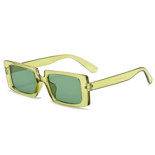 MUTYNE Sonnenbrille für Damen und Herren, rechteckig, modisch, kleiner Rahmen, quadratische Schattierung, UV400-Schutz, A8, Einheitsgröße von MUTYNE