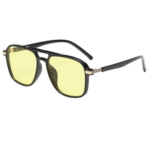 Sonnenbrille mit großem Rahmen für Damen und Herren, Retro-Brille für Einkaufstouren (C4) von MUTYNE