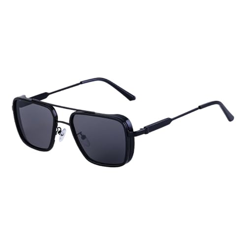 MUTYNE Sonnenbrillen für Herren, Vintage-Sonnenbrille mit Metallbügeln und UV-Schutz (C1) von MUTYNE