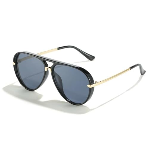 Modische farbige Sonnenbrille für Männer und Frauen, UV400, Schwarz, Einheitsgröße von MUTYNE