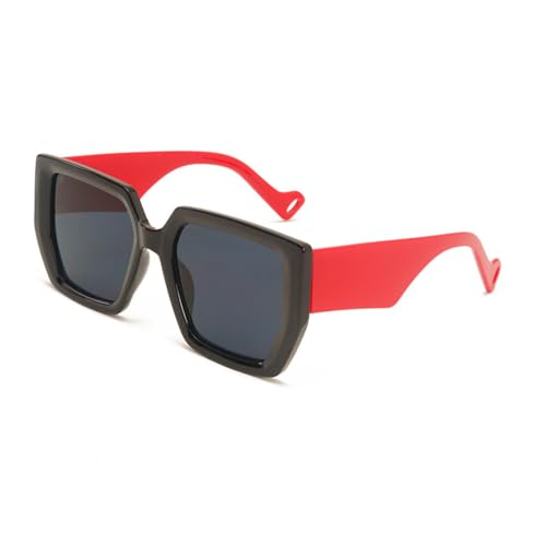 Retro Quadratische Grün Schwarz Sonnenbrille Frauen Luxus Männer Hip Hop Sonnenbrille Weibliche Breite Bein Gradienten Brille Brillen Uv400, C4, Einheitsgröße von MUTYNE