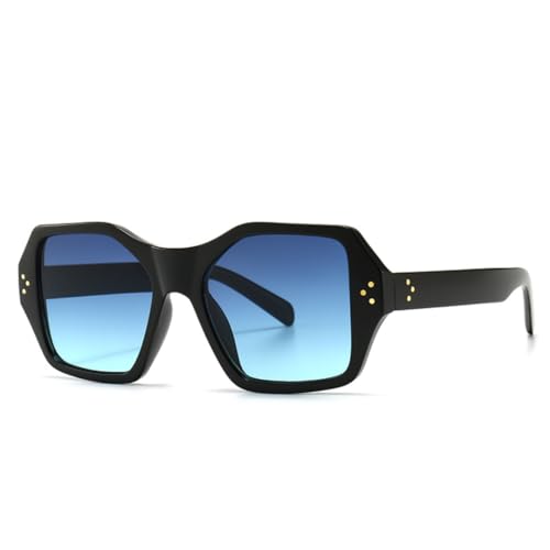 Retro-Sonnenbrille für Damen und Herren, klassisch modisch mit Nieten und UV-Schutz. (C4) von MUTYNE