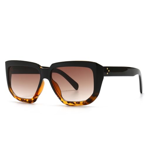 Retro-Sonnenbrille in Übergröße für Damen und Herren, klassisch modisch mit Nieten und UV-Schutz. (C3) von MUTYNE