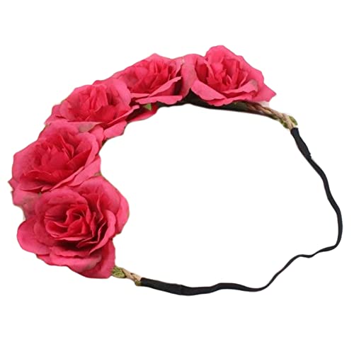 Blumen-Stirnbänder für Damen, Braut-Blumenkronen für Hochzeit, Blumengirlande, Kronen, Haarkranz, Braut-Blumen-Stirnbänder von MUUYYI