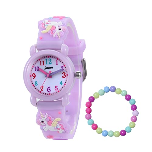 MUXIJIA Kinder Uhren für Mädchen ab 3-10 Jahre, Analog Quarz Armbanduhr Cute 3D Cartoon Kinderuhr Silikon Armband Mädchenuhr von MUXIJIA