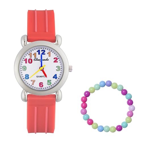 MUXIJIA Kinder Uhren für Mädchen ab 3-10 Jahre, Analog Quarz Jungen und Mädchen Armbanduhr, 3D Cartoon Mädchenuhr Silikon Uhrenarmband Kinderuhr von MUXIJIA