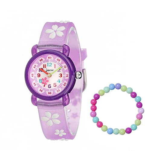 MUXIJIA Kinder Uhren für Mädchen ab 3-10 Jahre, Analog Quarzuhr Cute 3D Cartoon Kinderuhr Silikon Armband Mädchen Uhr Digital Wasserdicht Armbanduhr von MUXIJIA
