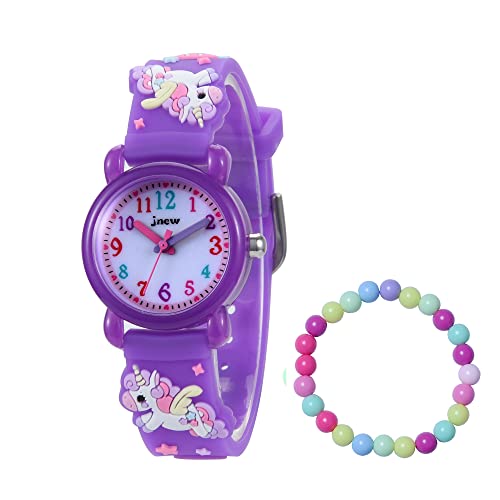 MUXIJIA Kinder Uhren für Mädchen ab 3-10 Jahre, Analog Quarz Armbanduhr Cute 3D Cartoon Kinderuhr Silikon Armband Mädchenuhr von MUXIJIA