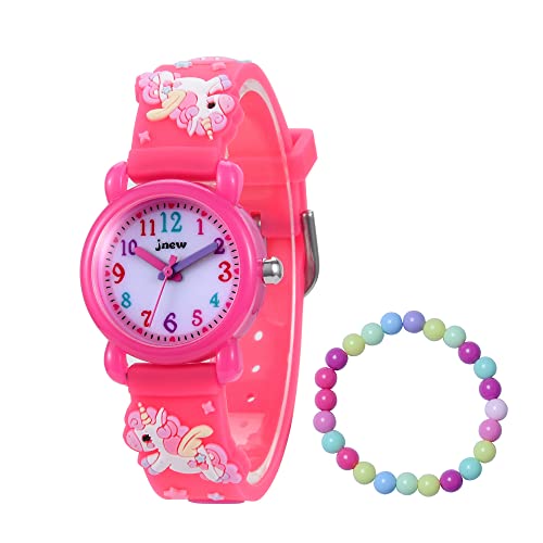 MUXIJIA Kinder Uhren für Mädchen ab 3-10 Jahre, Analog Quarz Armbanduhr Cute 3D Cartoon Kinderuhr Silikon Armband Mädchenuhr von MUXIJIA