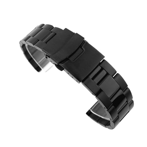 18 mm 20 mm 22 mm 24 mm 26 mm 28 mm Ersatzarmband aus 316L Edelstahl(Black,28mm) von MUXUMAO