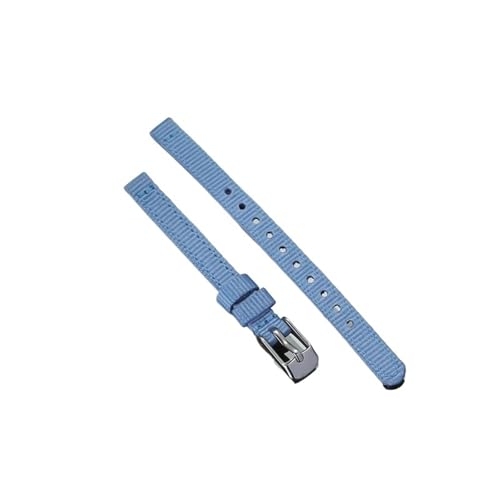 8 mm 10 mm 12 mm Universelles, verschleißfestes Canvas-Uhrenarmband, geeignet for Damenuhren, Nylonarmband(Dark blue,8mm) von MUXUMAO