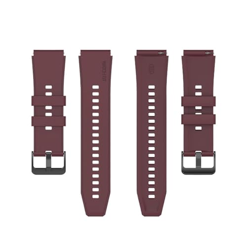 Ersatz-Uhrenarmband, 20 mm, 22 mm, Silikon, Ersatzarmband, Uhrenarmband(Brown,22mm) von MUXUMAO