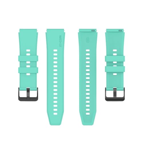 Ersatz-Uhrenarmband, 20 mm, 22 mm, Silikon, Ersatzarmband, Uhrenarmband(Light green,22mm) von MUXUMAO