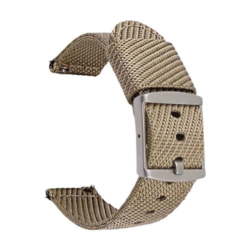 Herren-Uhrenarmband, Streifen, strapazierfähige Nylonbänder, gewebte Bänder, 18 mm, 20 mm, 22 mm, 24 mm(3,20mm) von MUXUMAO