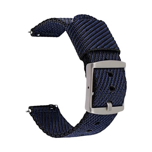 Herren-Uhrenarmband, Streifen, strapazierfähige Nylonbänder, gewebte Bänder, 18 mm, 20 mm, 22 mm, 24 mm(4,24mm) von MUXUMAO