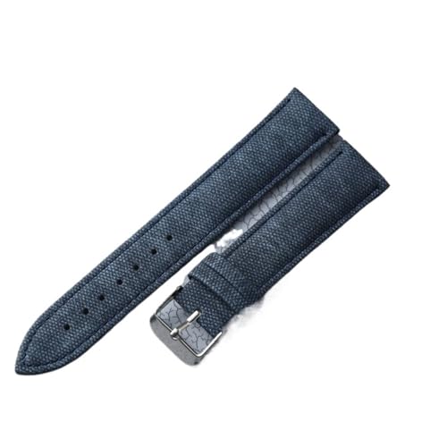MUXUMAO 10mm 12mm 14mm 16mm 18mm Nylon Uhrenarmband Universalarmband Stoffarmband for Damen Ersatz-Canvas-Uhrenarmband(Dark blue 2,18mm) von MUXUMAO