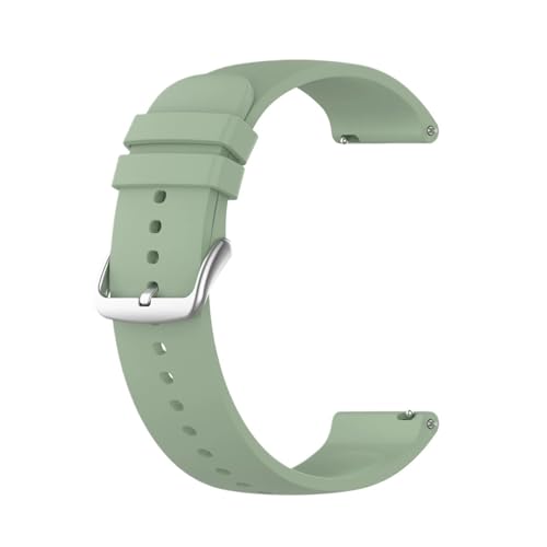 MUXUMAO 20 mm 22 mm Universal-Uhrenarmband, geeignet for Herren- und Damen-Silikon-Uhrenarmband, Ersatzarmband(Light green,20mm) von MUXUMAO