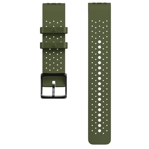 MUXUMAO 22mm Weiche Silikon Gummi Uhrenarmband Männer Frauen Sport Handgelenk Band Universal Atmungsaktive Band(Green) von MUXUMAO