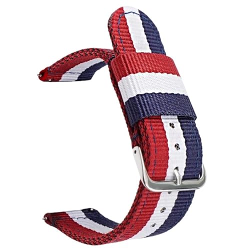 MUXUMAO Allgemeines 20 mm 22 mm gewebtes Nylonband for Männer Schnellverschluss-Canvas-Band(4,22mm) von MUXUMAO