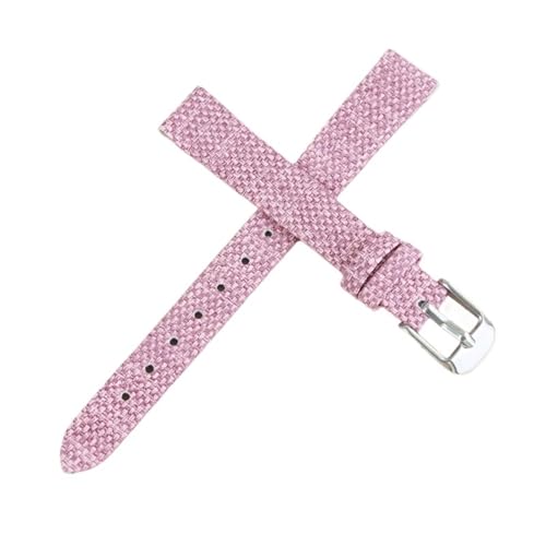 MUXUMAO Nylon-Uhrenarmband aus Segeltuch for Damen-Sportarmbänder 8 mm 10 mm 12 mm 14 mm 16 mm(Pink_16mm) von MUXUMAO