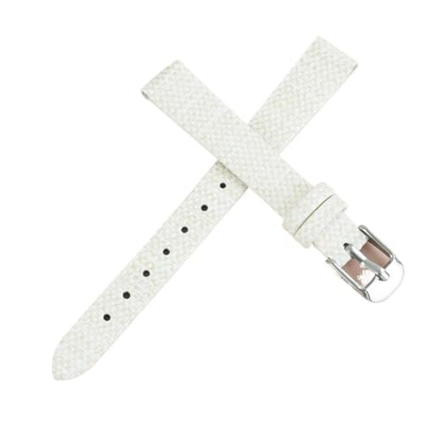 MUXUMAO Nylon-Uhrenarmband aus Segeltuch for Damen-Sportarmbänder 8 mm 10 mm 12 mm 14 mm 16 mm(White_16mm) von MUXUMAO