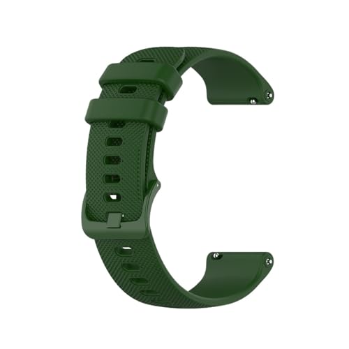 MUXUMAO Schnellverschluss 16mm 18mm 20mm 22mm Silikonarmband Ersatzarmband(Dark green,16mm) von MUXUMAO