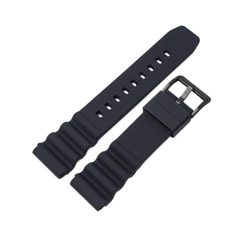 MUXUMAO Schnellverschluss 20mm 22mm Silikon Uhrenarmband Armband Sportarmband(1 Black,20mm) von MUXUMAO