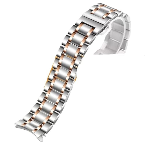 MUXUMAO Schnellverschluss-Armband aus Edelstahl for Armbanduhren, universelles Ersatzarmband aus Metall, 12–24 mm(Rose Gold2_16mm) von MUXUMAO
