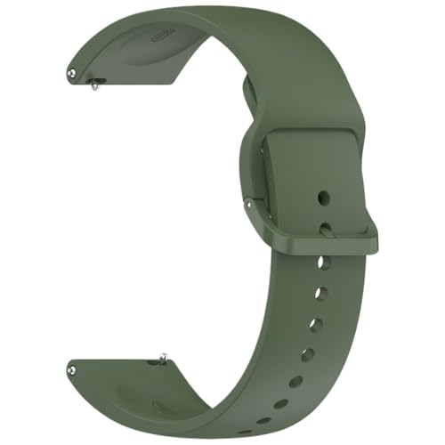 MUXUMAO Schnellverschluss-Uhrenarmband, Silikon-Uhrenarmband 22 mm Universal(Dark green) von MUXUMAO