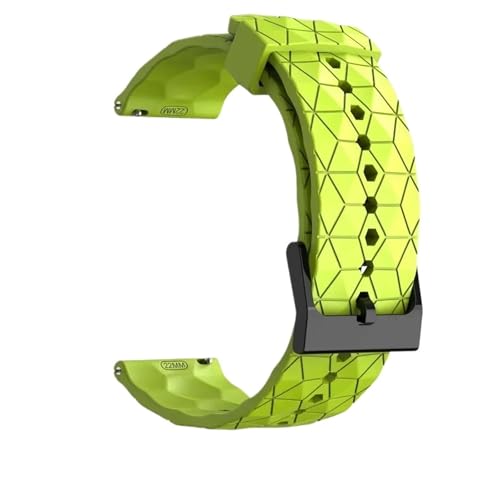 MUXUMAO Silikon-Armband 20mm 22mm Schnellverschluss Ersatz Gummi Uhrenarmband(Light green,22mm) von MUXUMAO