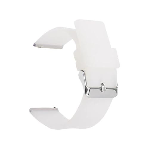 MUXUMAO Silikon-Uhrenarmband 12 mm 14 mm 16 mm 18 mm 20 mm 22 mm 24 mm Männer Frauen Ersatzarmband Weiche Gummi-Sportbänder(Transparent_16mm) von MUXUMAO
