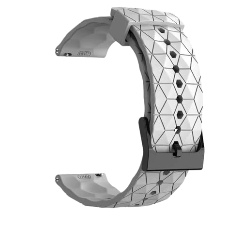 MUXUMAO Universal-Uhrenarmband mit Schnellverschluss, geeignet for Herren-Uhrenarmbänder mit 20 mm und 22 mm, einfarbig(White,20mm) von MUXUMAO