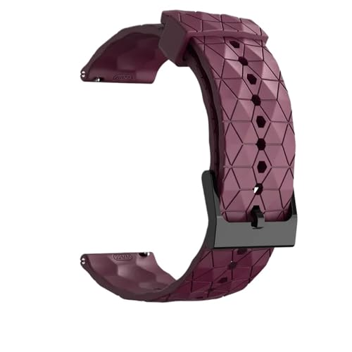 MUXUMAO Universal-Uhrenarmband mit Schnellverschluss, geeignet for Herren-Uhrenarmbänder mit 20 mm und 22 mm, einfarbig(Wine red,22mm) von MUXUMAO