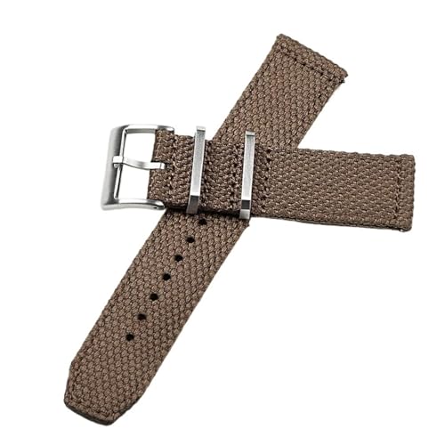 Nylon-Uhrenarmband 20 mm 22 mm for Huawei Nylon Canvas Armband Männer Frauen Weiches Sportarmband Zubehör(Black,20mm) von MUXUMAO