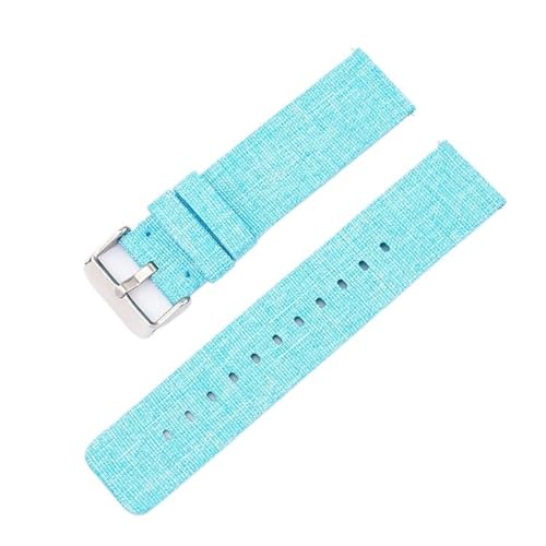 Nylonband 12 mm 14 mm 16 mm 18 mm 20 mm, Schnellverschluss-Ersatzband aus Canvas for Damen(Blue,22mm) von MUXUMAO