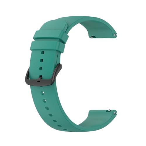 Schnellverschluss-Uhrenarmband aus Silikon, 20 mm, 22 mm, universelles Gummiband(Dark green,22mm) von MUXUMAO
