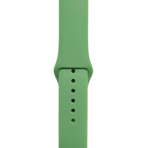 Universal-Silikon-Uhrenarmband, 18 mm, 20 mm, 22 mm, 24 mm, Schnellverschluss, Armbanduhrenband, Damen- und Herren-Sportuhrenarmband(Green,20mm) von MUXUMAO