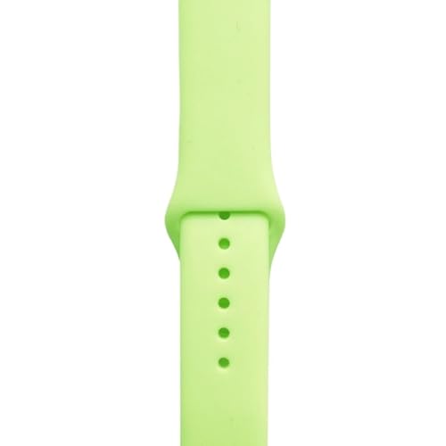 Universal-Silikon-Uhrenarmband, 18 mm, 20 mm, 22 mm, 24 mm, Schnellverschluss, Armbanduhrenband, Damen- und Herren-Sportuhrenarmband(Light green,18mm) von MUXUMAO