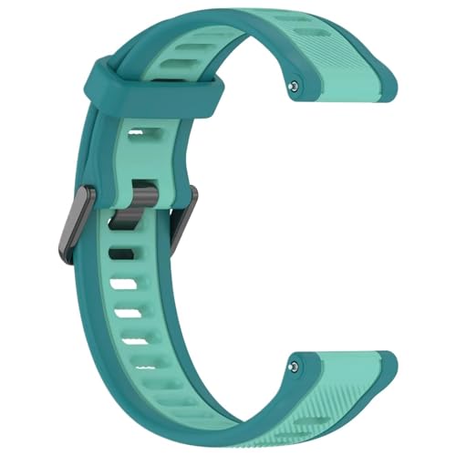 Zweifarbiges Gummi-Uhrenarmband, 20 mm, 22 mm, universelles Silikon-Uhrenarmband for Männer und Frauen(10,22mm) von MUXUMAO