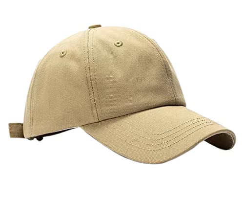 MUYAN Baseball Cap Herren Damen Kappe Snapback Trucker Cap Verstellbare Baumwolle Outdoor Running Freizeit Basecap Unisex Sport Visier Hut (Khaki) von MUYAN